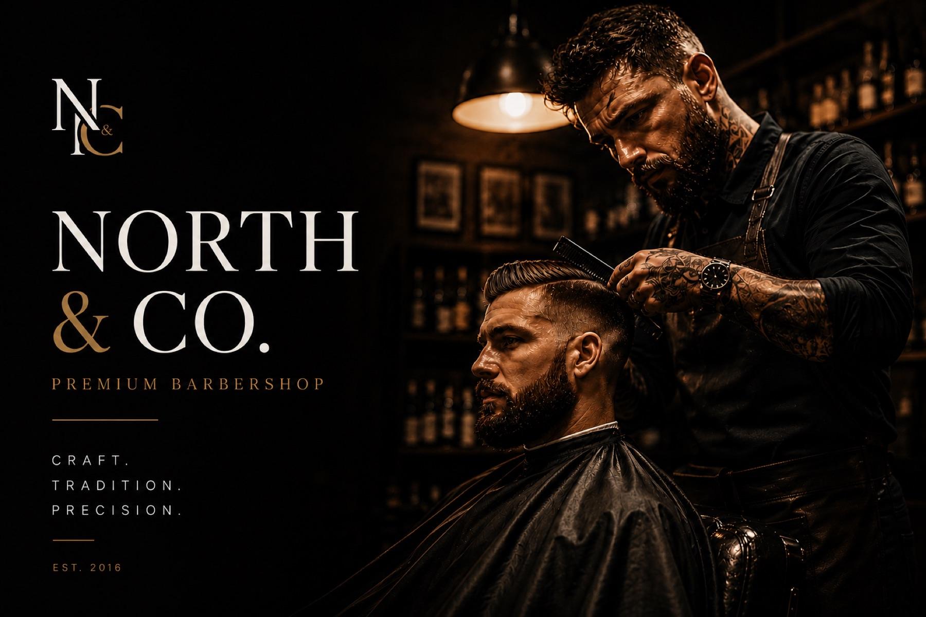 North & Co. shown across desktop, mobile and brand collateral